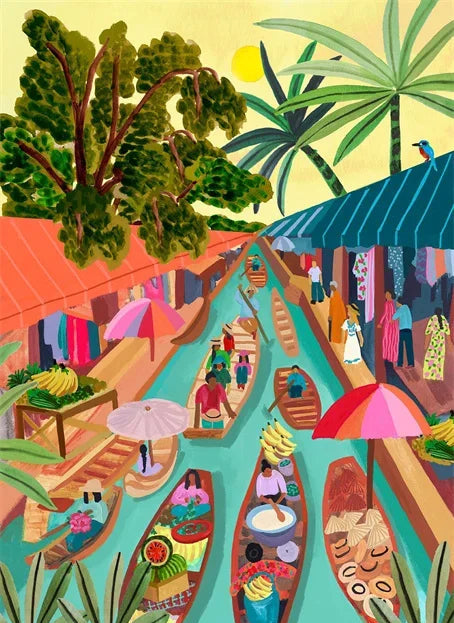 Affiche d’art moderne MARKET pour décoration de salon chez Pigmentacy – Impression haute qualité sur papier premium, idéale pour un intérieur design et tendance.