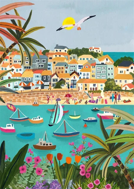 Affiche decorative SUMMER pigmentacy posters illustration peinture