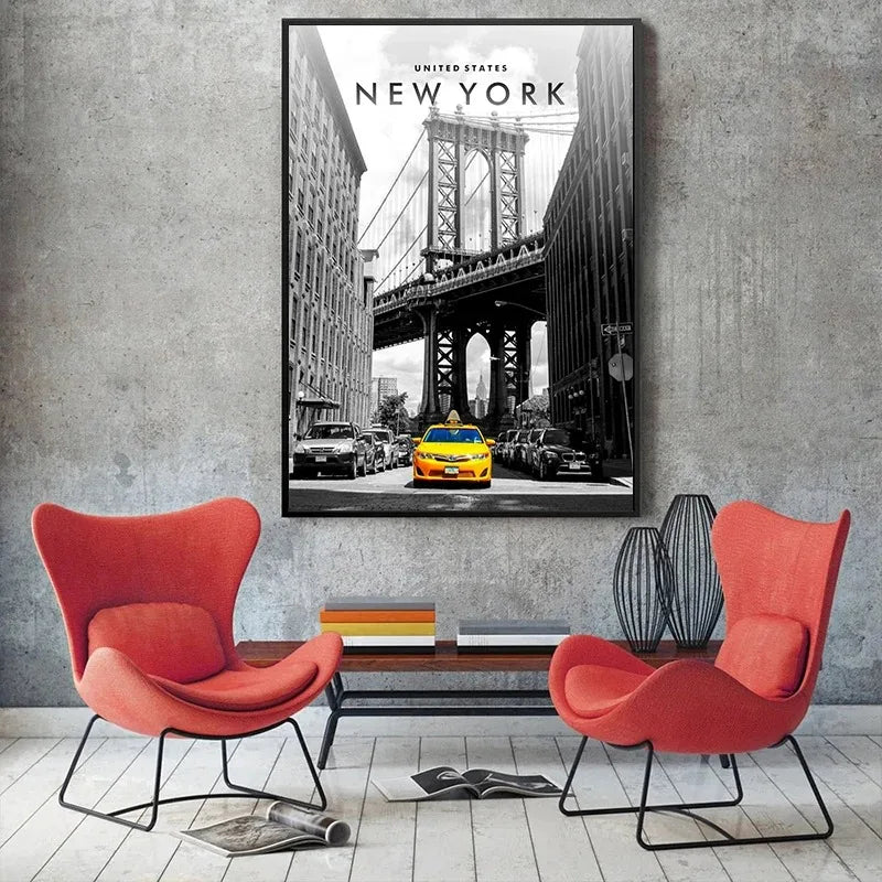 Affiche de New York | 3 formats – Collection exclusive, Baie de New York - Pigmentacy