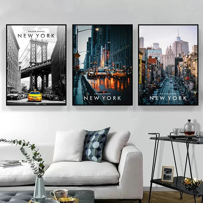 Affiche de New York | 3 formats – Collection exclusive, Baie de New York - Pigmentacy