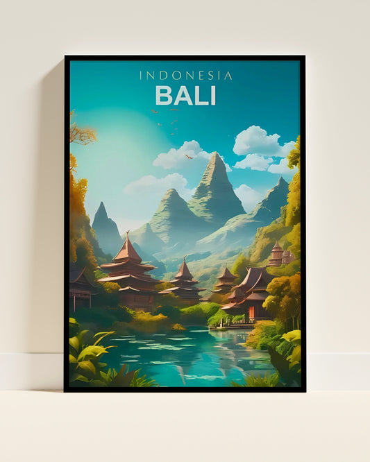 Affiche murale | Bali évasion tropicale paradisiaque 3 formats | Pigmentacy
