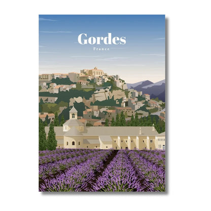 Affiche Provence | Lavande Villages Perchés | Pigmentacy