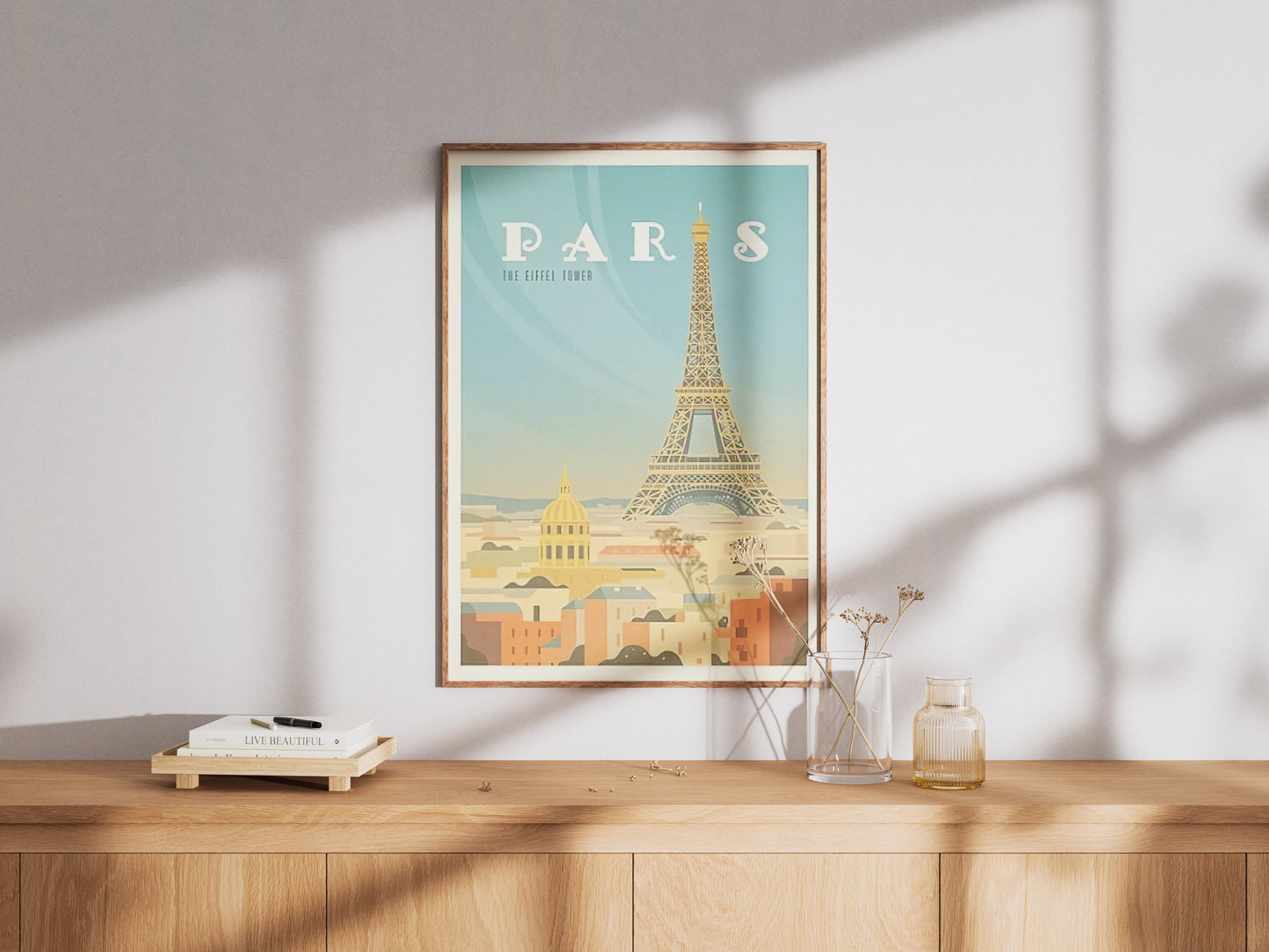 Affiche Paris | Tour Eiffel Vintage Haussmann | Pigmentacy