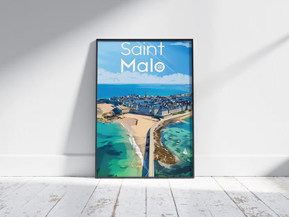 Affiche Saint-Malo | Cité Corsaire Maritime | Pigmentacy