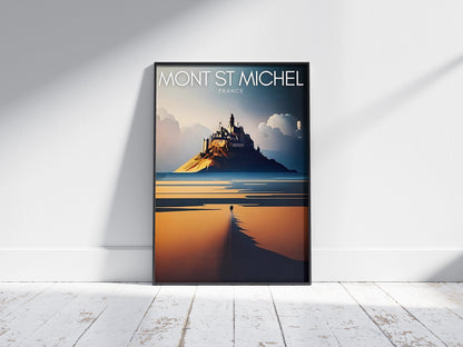 Affiche Mont-Saint-Michel | Merveille UNESCO | Pigmentacy