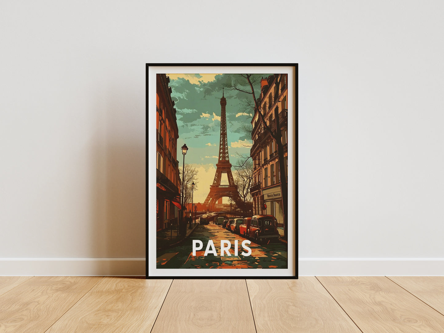 Affiche Paris | Tour Eiffel Romance Rétro | Pigmentacy