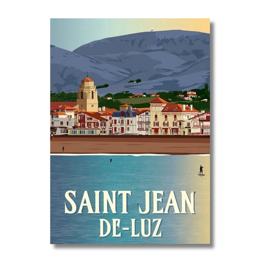 Affiche Saint-Jean-de-Luz | Village Basque | Pigmentacy