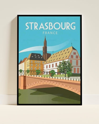 Affiche Strasbourg | Cathédrale Petite France | Pigmentacy