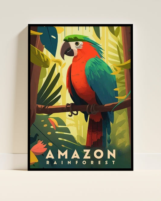 Affiche murale | Amazone évasion sauvage tropicale 3 formats | Pigmentacy