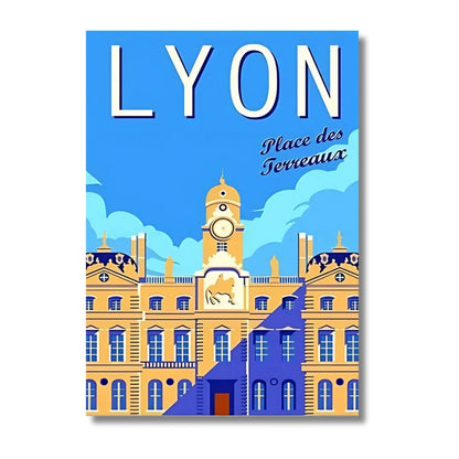 Affiche Lyon | Bouchons Tradition Culinaire | Pigmentacy