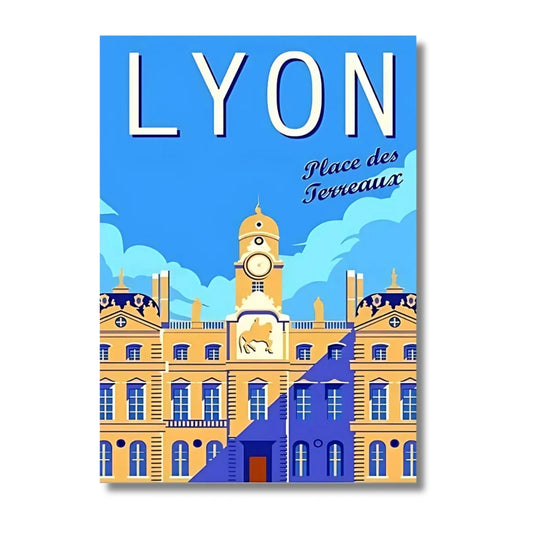 Affiche Lyon | Bouchons Tradition Culinaire | Pigmentacy