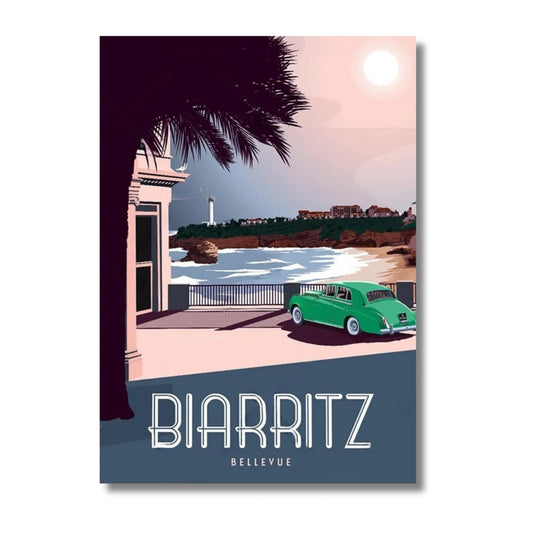 Affiche Biarritz | Villa Belle Époque Pays Basque | Pigmentacy