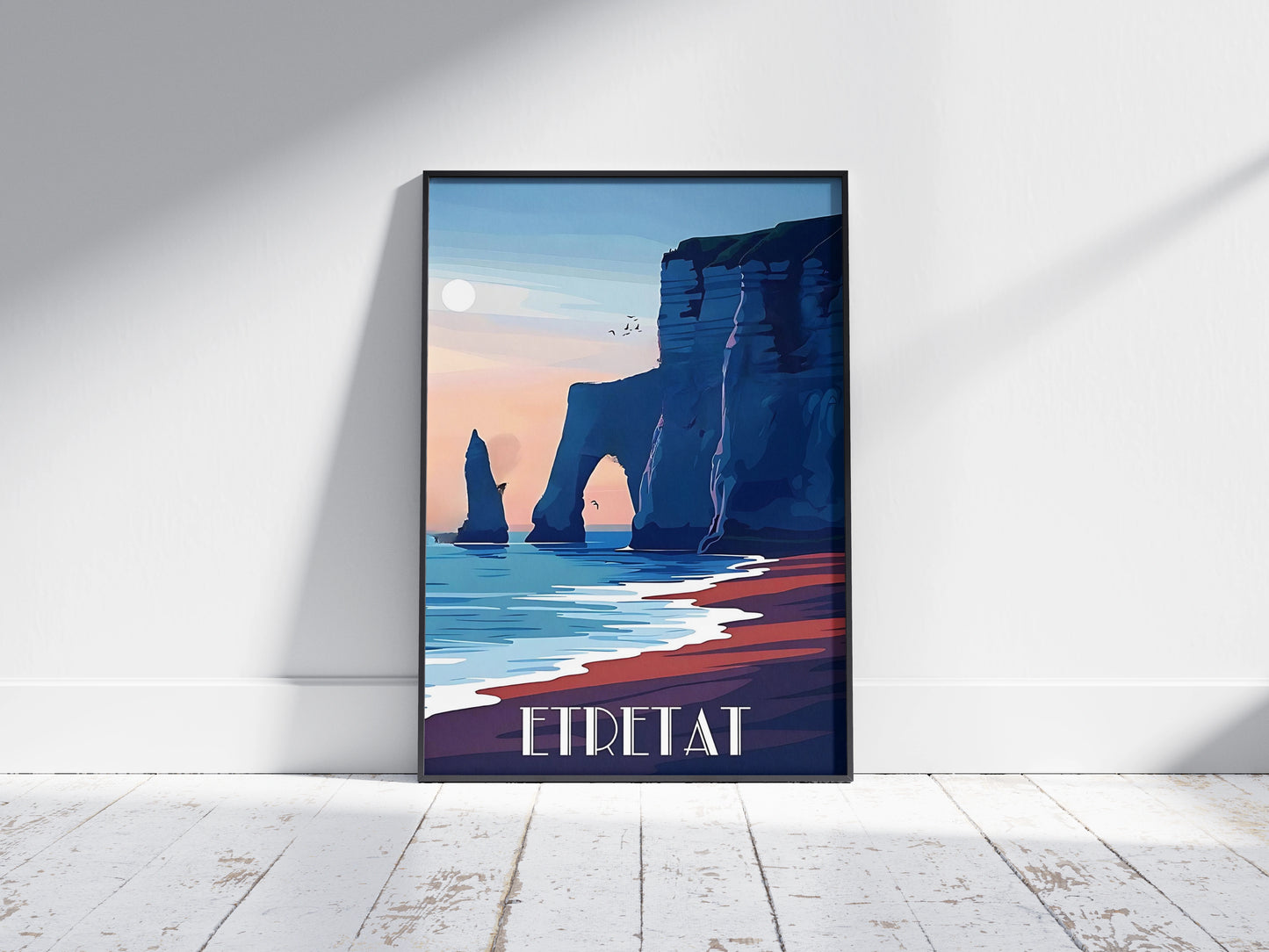 Affiche Étretat | Falaises Aiguille Creuse | Pigmentacy