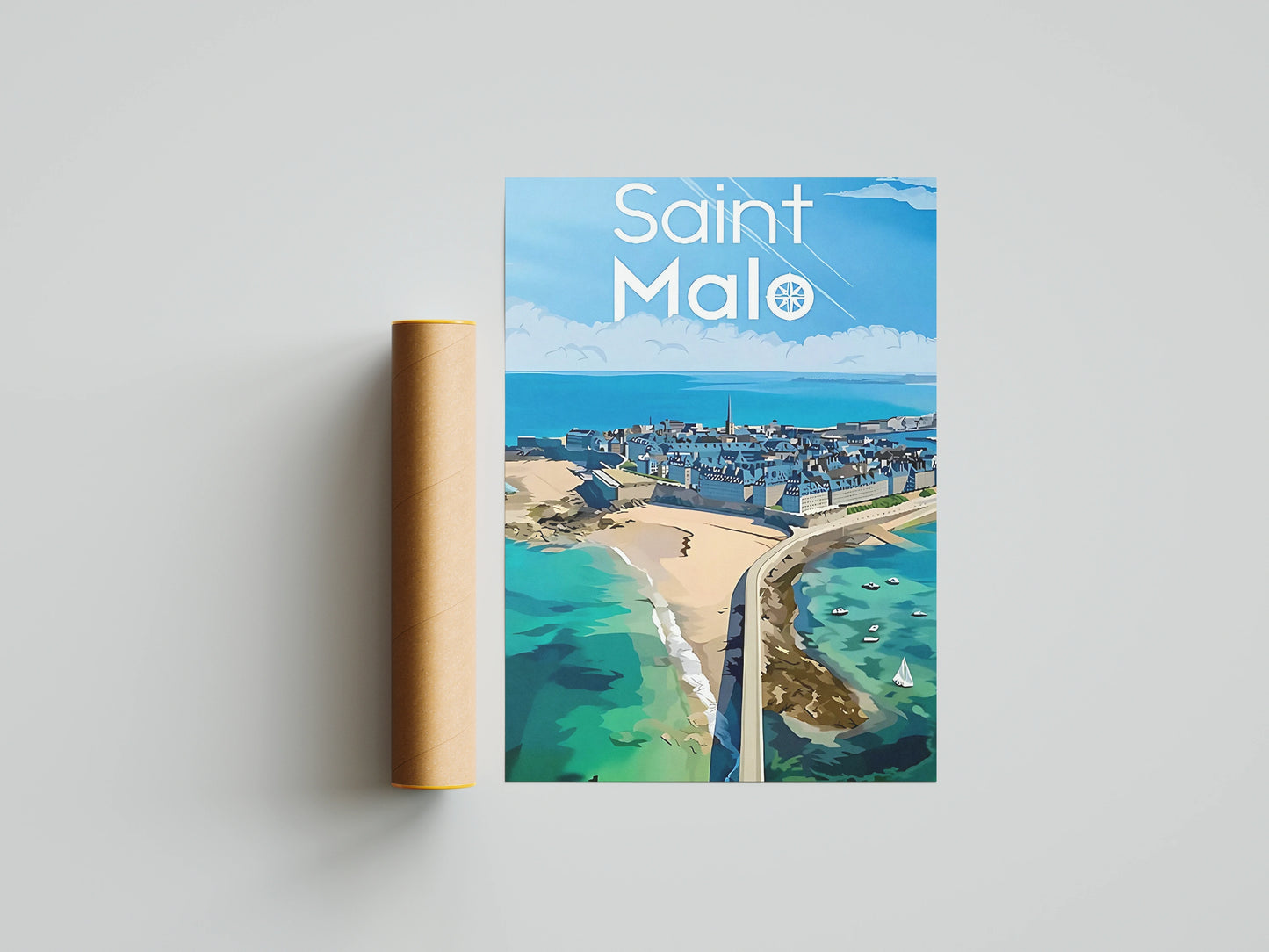 Affiche Saint-Malo | Cité Corsaire Maritime | Pigmentacy