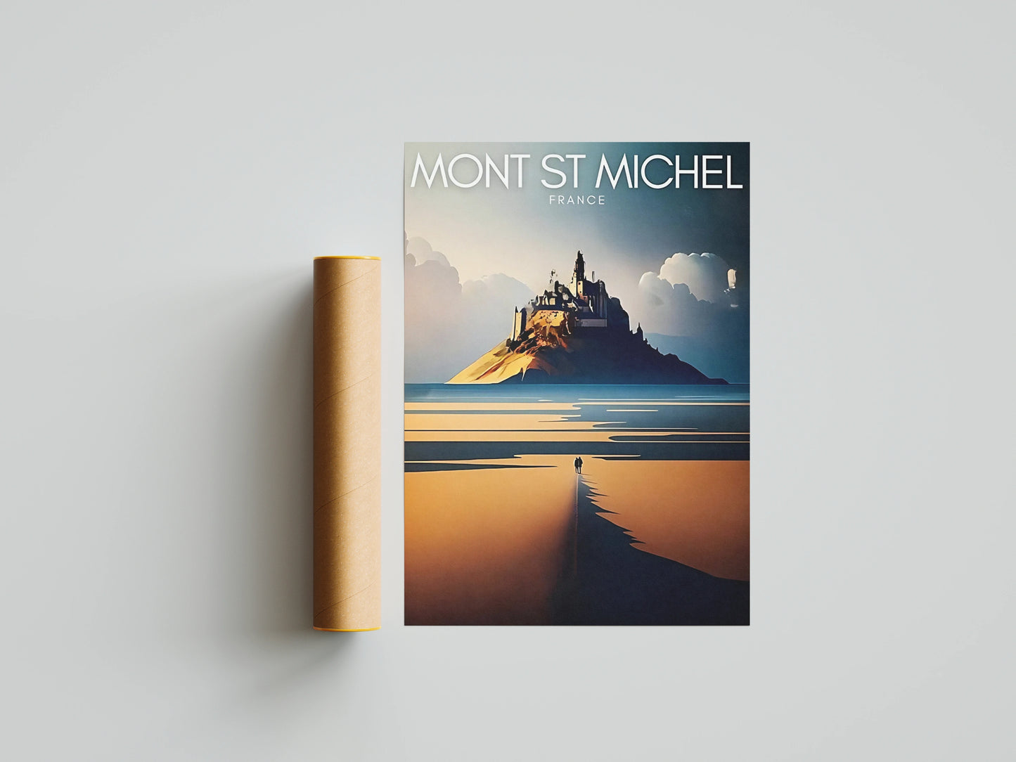 Affiche Mont-Saint-Michel | Merveille UNESCO | Pigmentacy