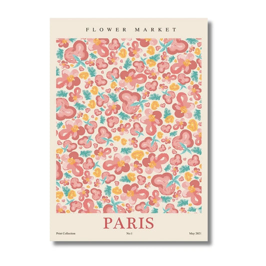 Affiche Paris | Fleurs Romance Colorée | Pigmentacy