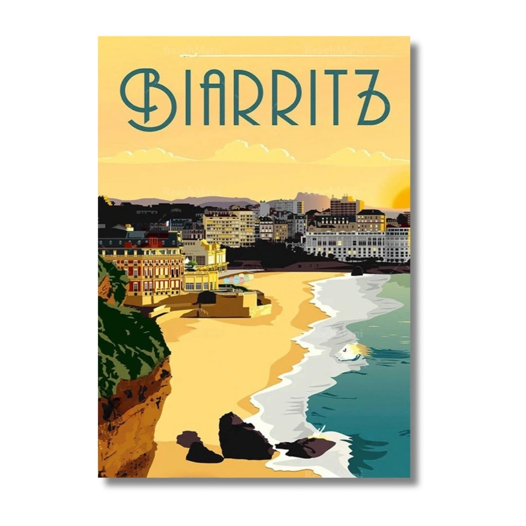 Affiche Biarritz | Côte Basque Atlantique | Pigmentacy