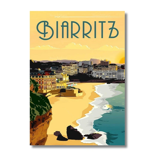 Affiche Biarritz | Côte Basque Atlantique | Pigmentacy