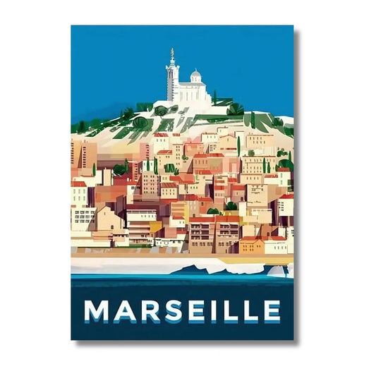 Affiche Marseille | Vieux-Port Cité Phocéenne | Pigmentacy