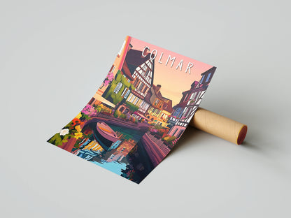 Affiche Colmar | Petite Venise Alsace | Pigmentacy