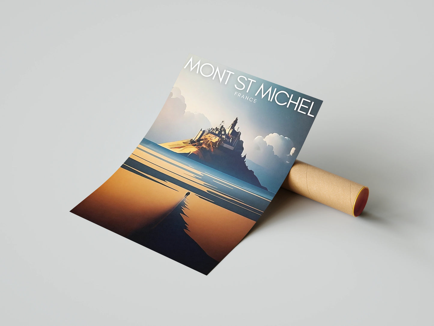 Affiche Mont-Saint-Michel | Merveille UNESCO | Pigmentacy