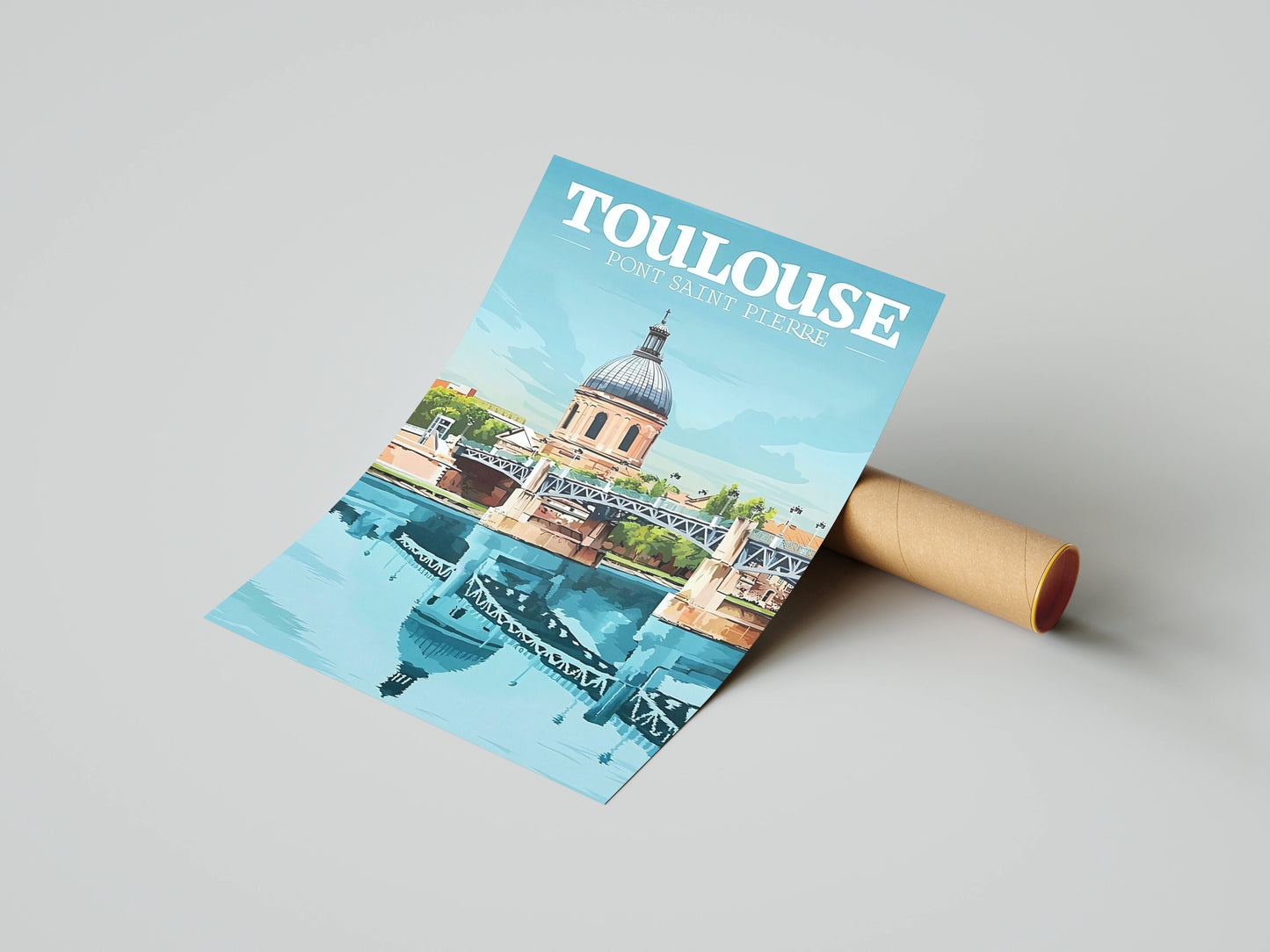 Affiche Toulouse | Ville Rose Garonne | Pigmentacy
