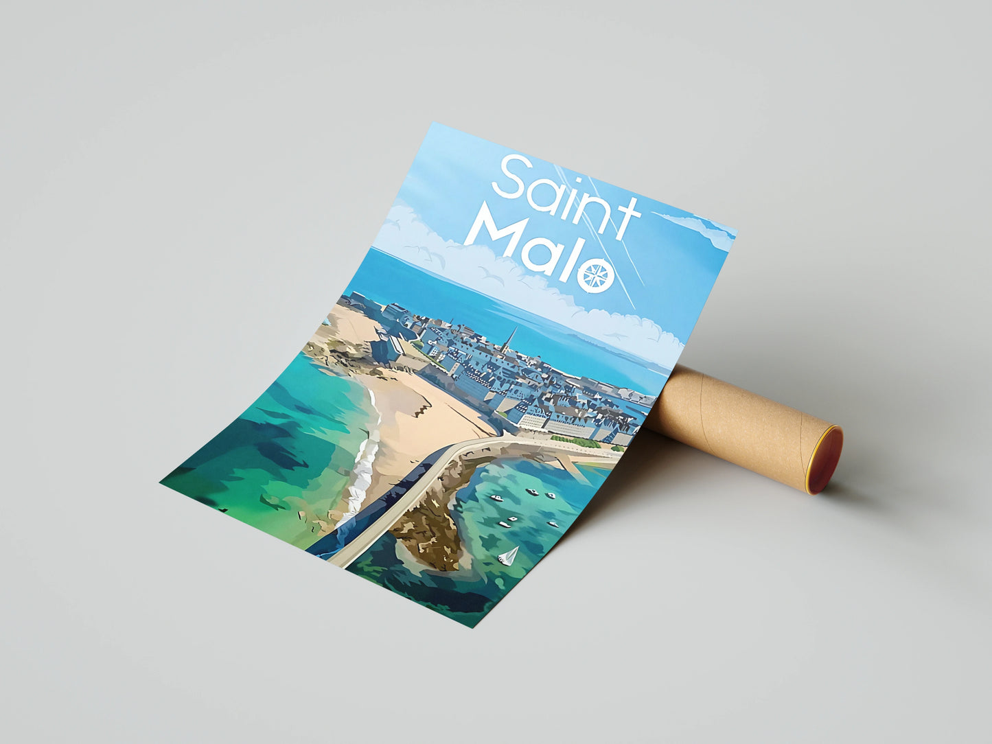 Affiche Saint-Malo | Cité Corsaire Maritime | Pigmentacy