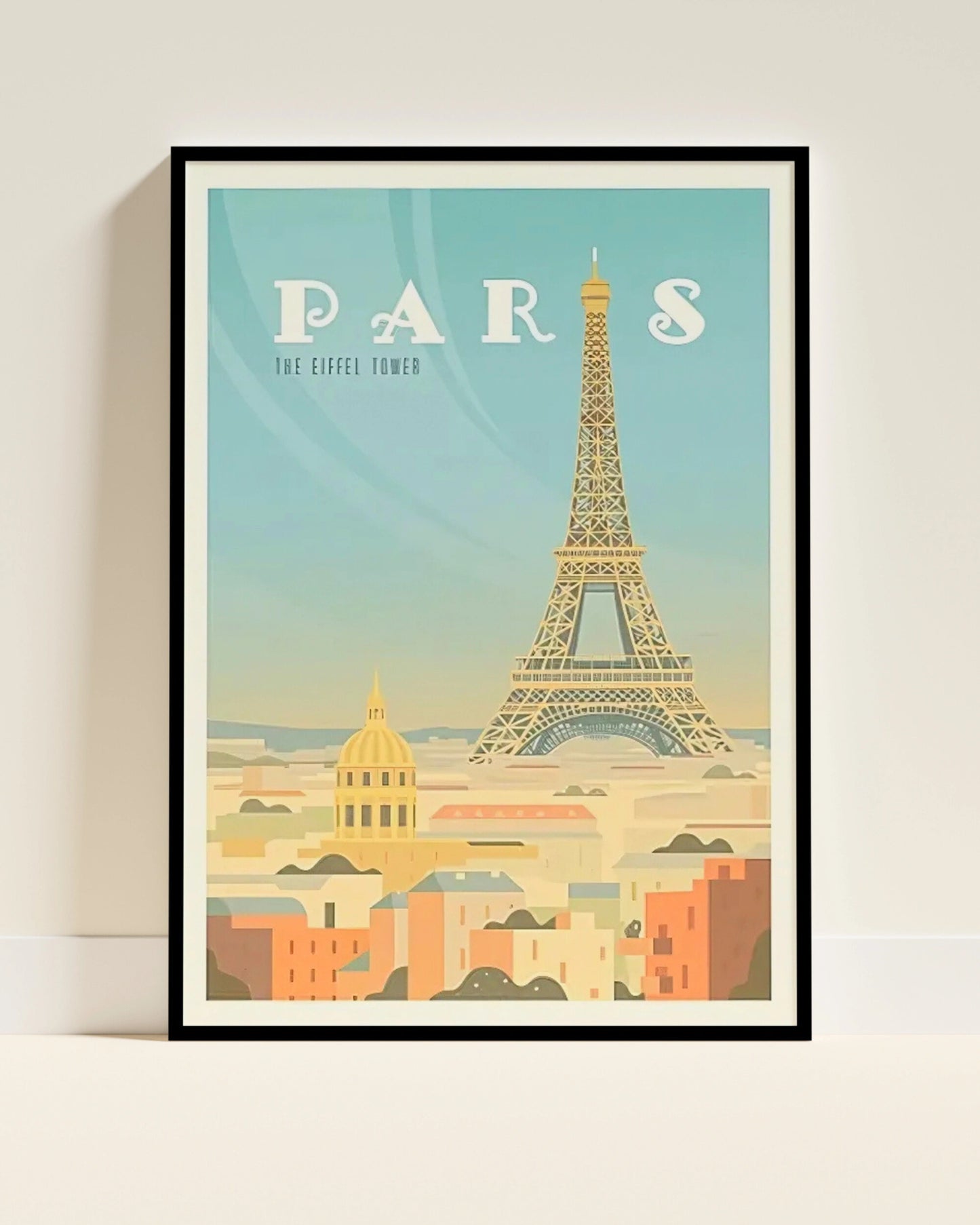 Affiche Paris | Tour Eiffel Vintage Haussmann | Pigmentacy