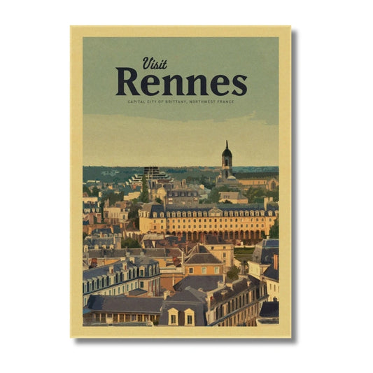 Affiche Rennes | Parlement Architecture Bretonne | Pigmentacy