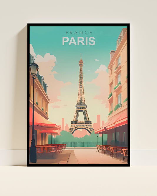 Affiche murale | Paris romance éternelle française 3 formats | Pigmentacy