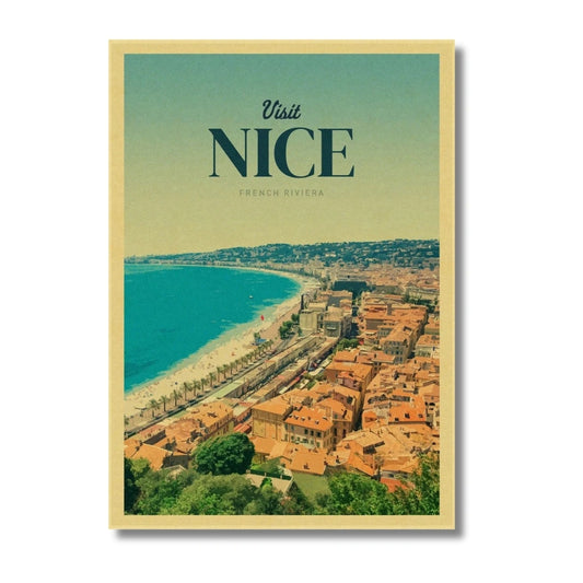 Affiche Nice | Promenade Baie des Anges | Pigmentacy