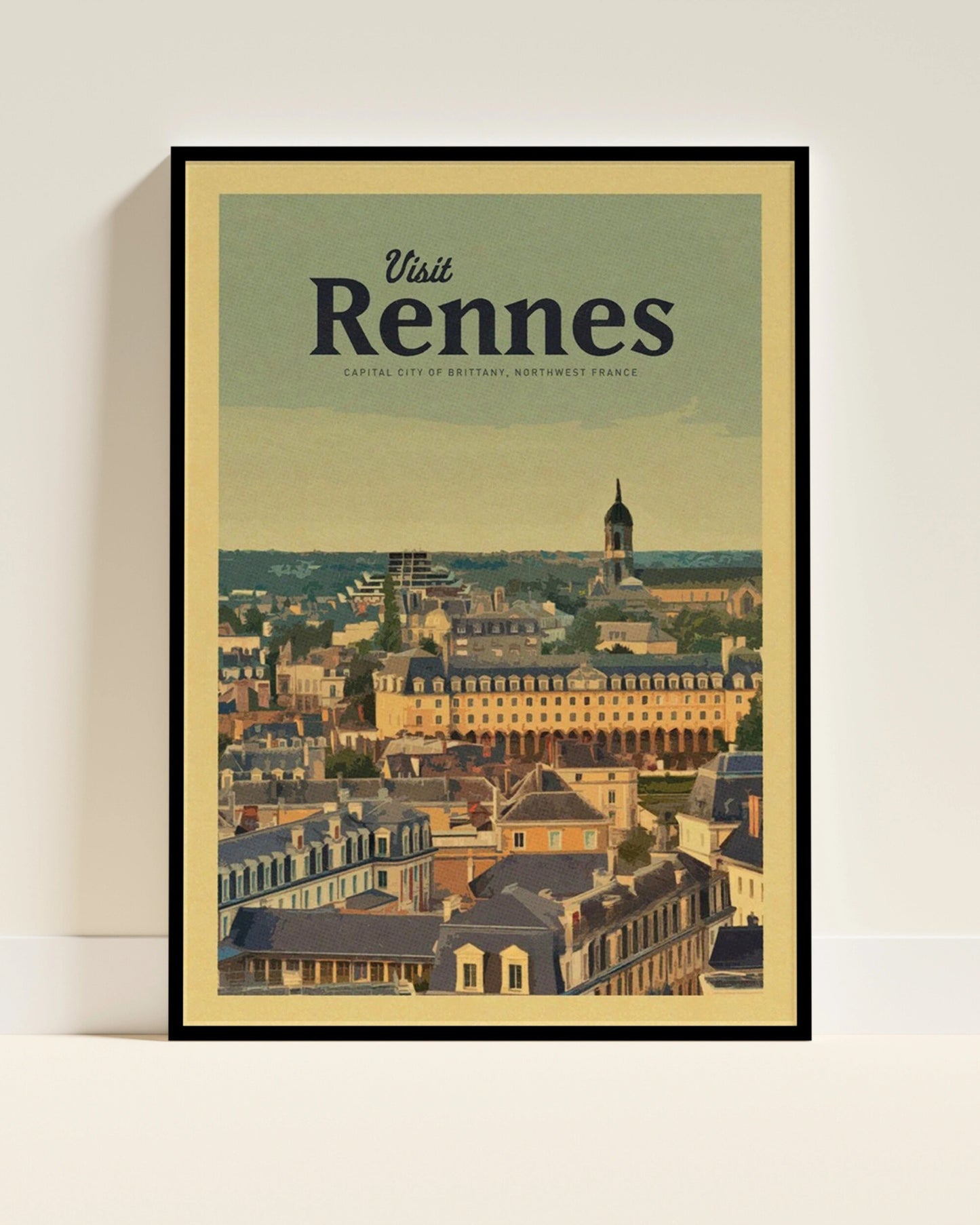 Affiche Rennes | Parlement Architecture Bretonne | Pigmentacy
