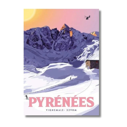 Affiche Vignemale | Sommet 3298m Pyrénées | Pigmentacy