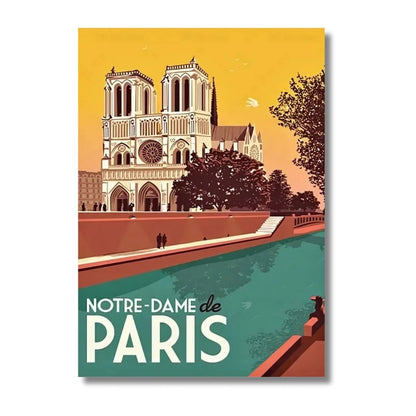 Affiche Paris | Notre-Dame Patrimoine Gothique | Pigmentacy