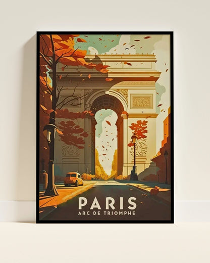 Affiche Paris | Arc de Triomphe Champs-Élysées 2 | Pigmentacy