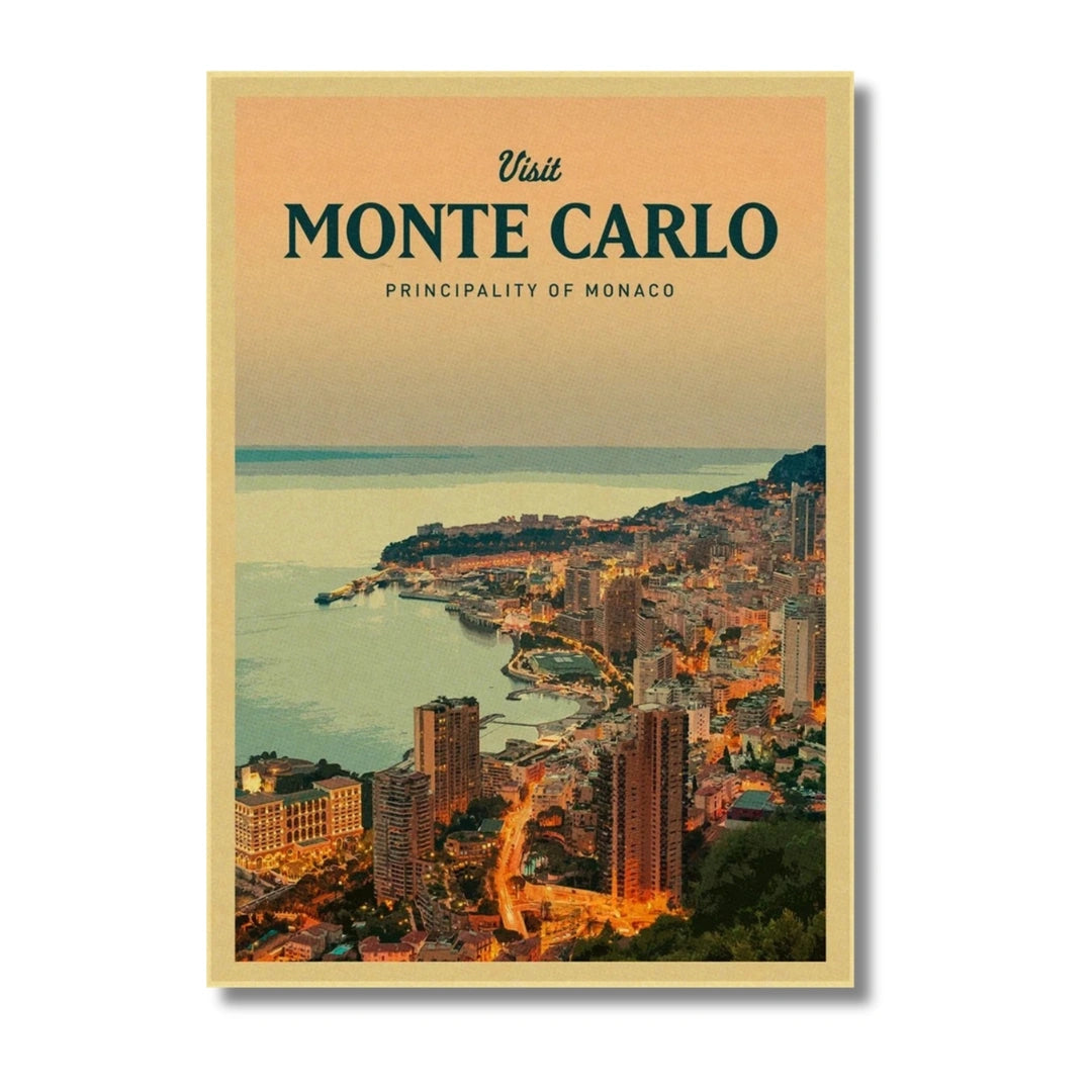 Affiche Monte Carlo | Yacht Port Hercule | Pigmentacy