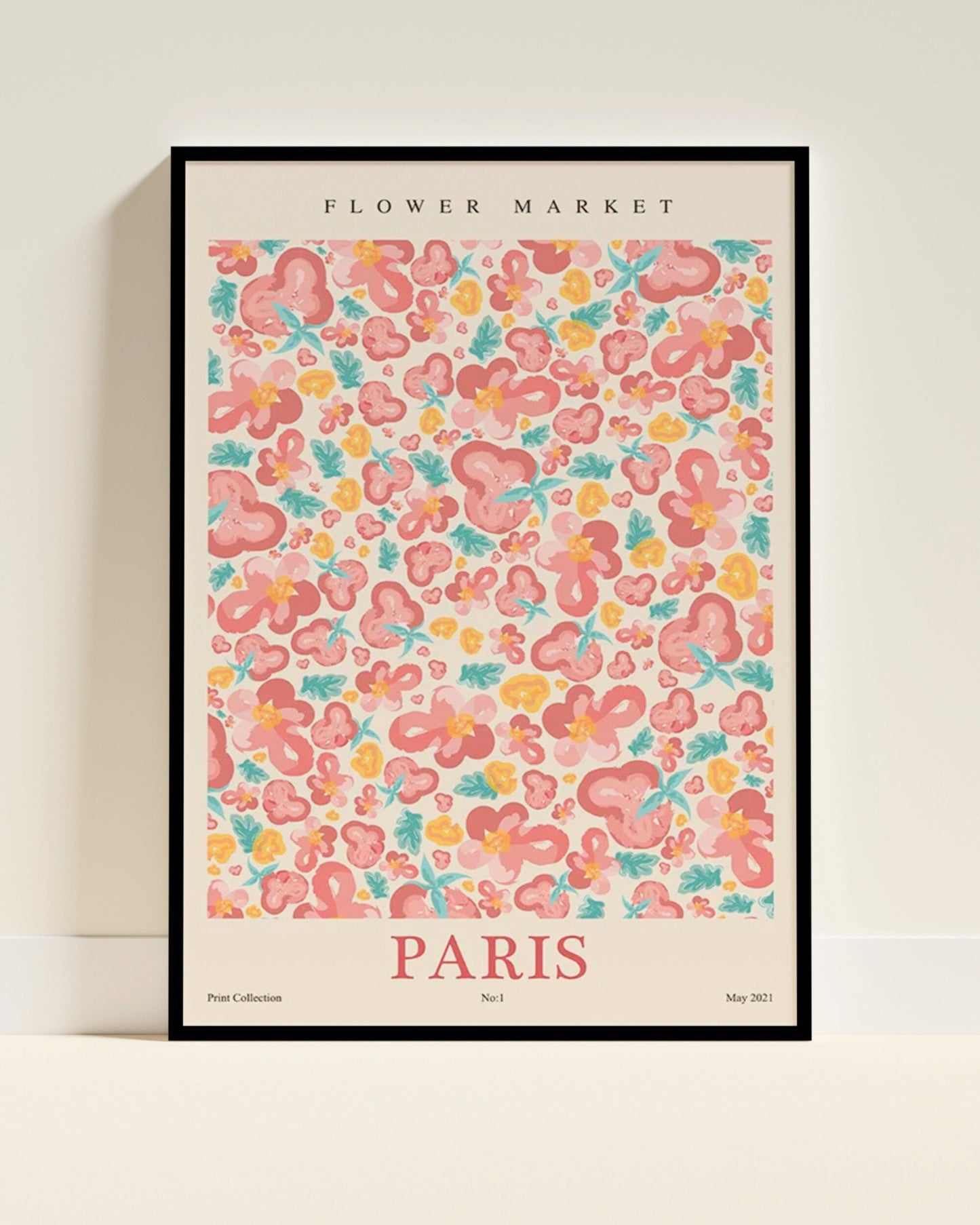Affiche Paris | Fleurs Romance Colorée | Pigmentacy