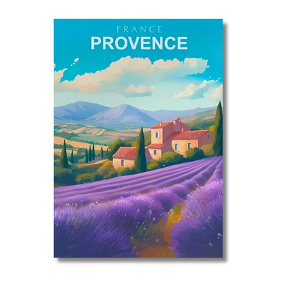 Affiche Provence | Lavande Champs Violets | Pigmentacy