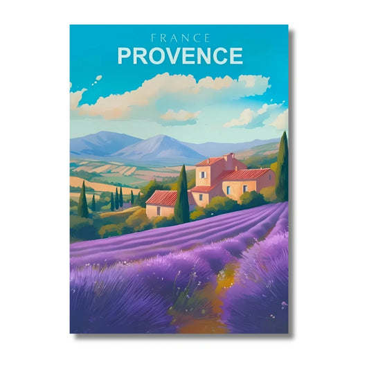 Affiche Provence | Lavande Champs Violets | Pigmentacy