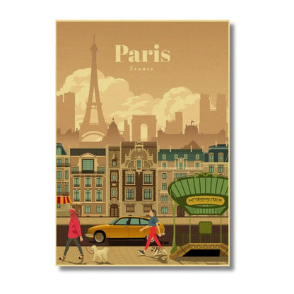 Affiche Paris | Quartiers Carte Artistique | Pigmentacy