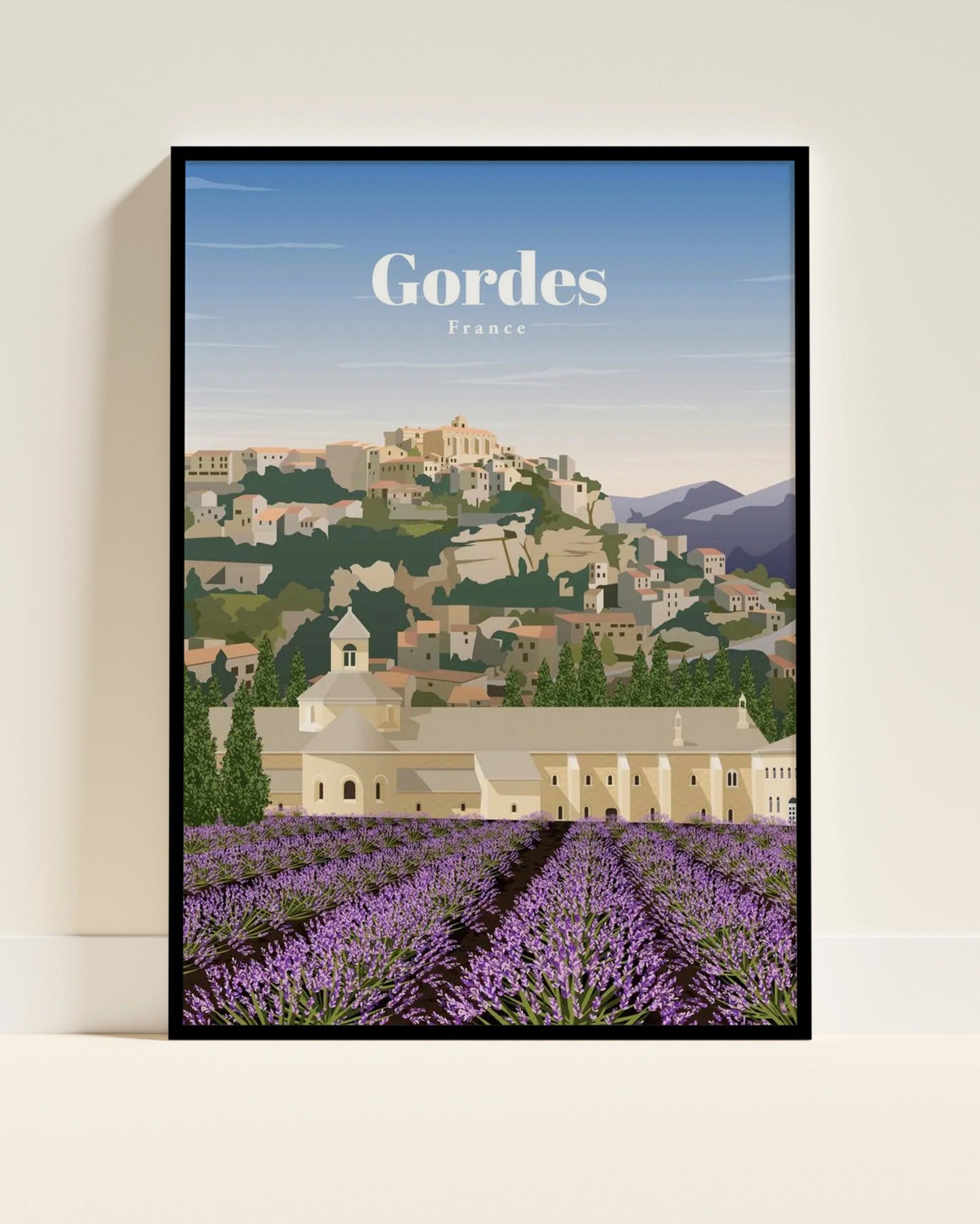 Affiche Provence | Lavande Villages Perchés | Pigmentacy