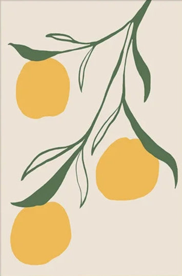 Affiche d’art moderne LEMON pour décoration de salon chez Pigmentacy – Impression haute qualité sur papier premium, idéale pour un intérieur design et tendance.