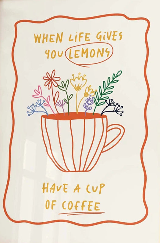 Affiche décorative LEMONS illustrations posters décoration