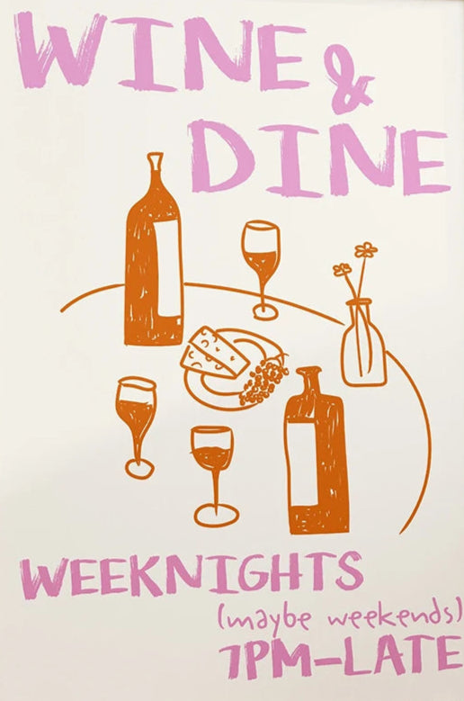 Affiche décorative WEEKNIGHT posters illustrations décoration intérieure