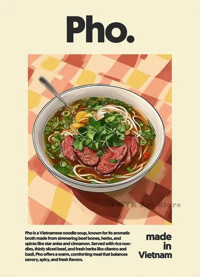 ALL AROUND THE FOOD Pigmentacy Affiche murale food colorée