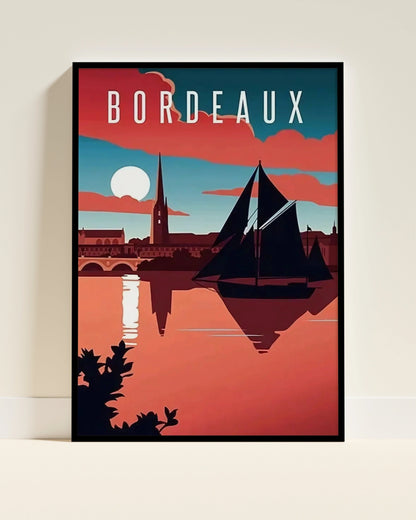 Affiche Bordeaux | Quais Garonne | Pigmentacy
