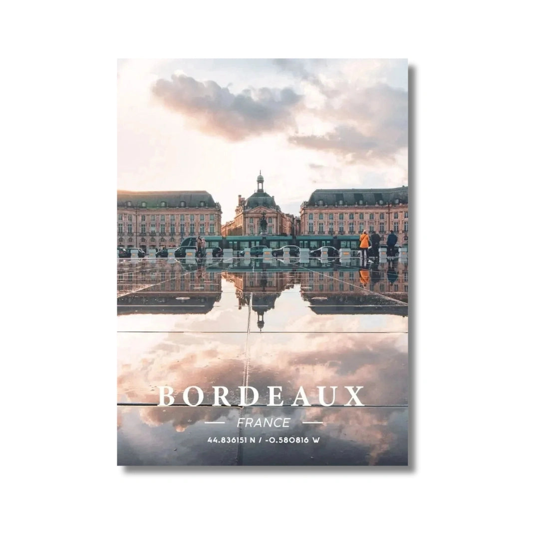 Affiche Bordeaux | Miroir d'Eau Place Bourse | Pigmentacy