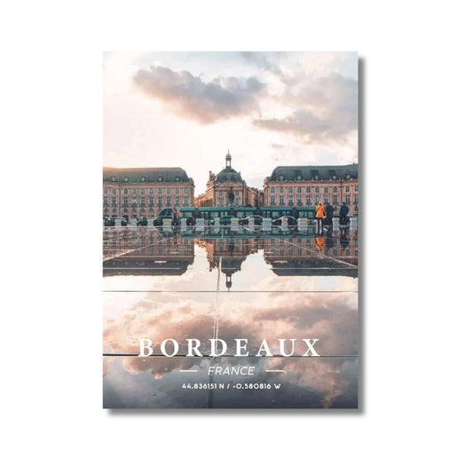 Affiche Bordeaux | Miroir d'Eau Place Bourse | Pigmentacy
