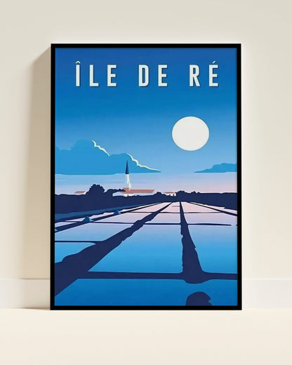 Affiche Île de Ré | Marais Salants Nature | Pigmentacy