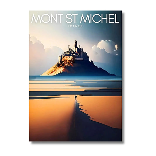 Affiche Mont-Saint-Michel | Merveille UNESCO | Pigmentacy